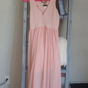 Venus bodycon layered hem dress